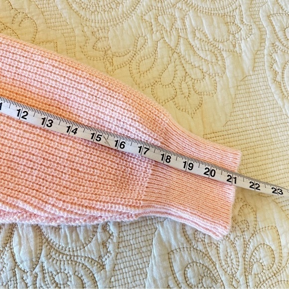 Peachy pink super thick warm turtleneck sweater, size XL - Picture 7 of 8